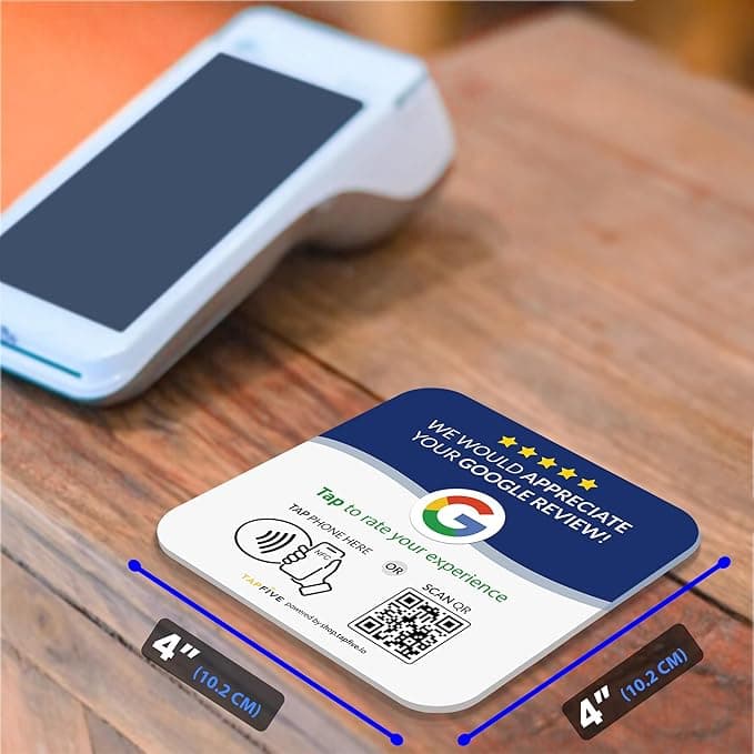 TapFive Google Review Plate